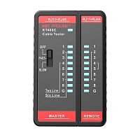 Тестер кабеля КВТ KT468С RJ-45 серия PROLINE для проверки витой пары и телефонного кабеля  картинка